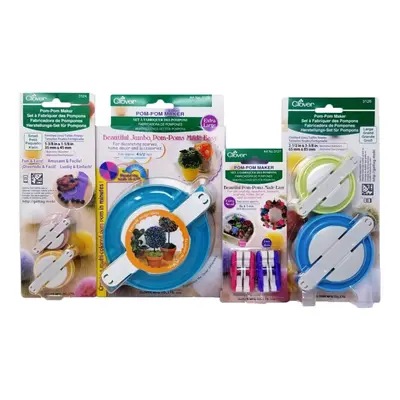 Clover Pom Pom Maker Set ~Includes All Different Sizes!