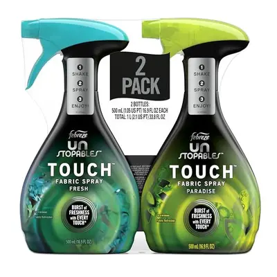 Unstopables Touch Fabric Spray and Odor Eliminator, Fresh & Paradise, 16.9 Oz, Count