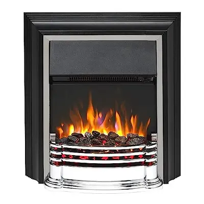 Dimplex Detroit Deluxe Optiflame Freestanding Fire, Electric Fireplace with LED Flame Effect, Va