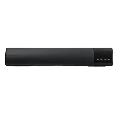 (Black) Wireless TV Bluetooth Sound Bar Home Theater Subwoofer Mini Soundbar Speaker 3D Sound Ef