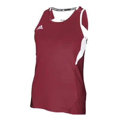 adidas Climalite Womens Utility Tank Burgundy/White