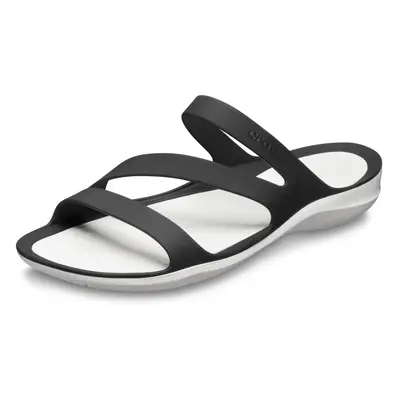 Crocs Women's Swiftwater Sandals Black/White Numeric_4