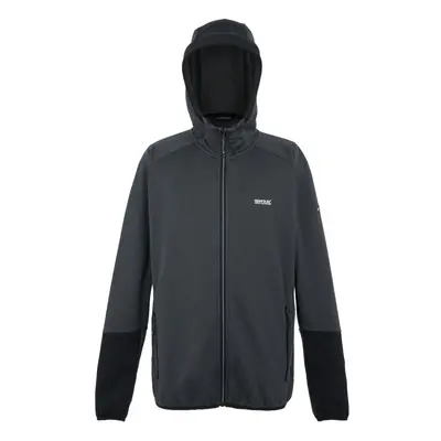 (M, Ash/Black) Regatta Mens Sarwood Marl Soft Shell Jacket