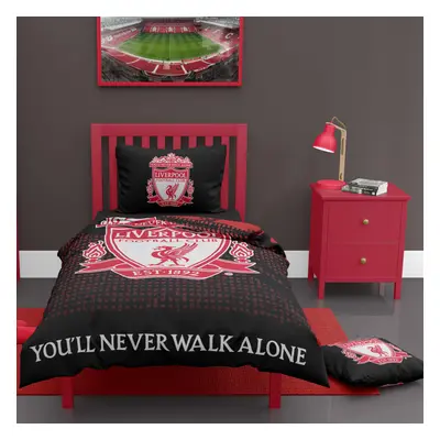 (Liverpool Football Duvet Cover Sets Bedding Single with Pillowcase) Liverpool Football LFC Mesh