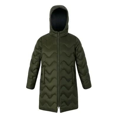 (3-4 Years, Dark Khaki/Black) Regatta Childrens/Kids Cambrie Quilted Jacket