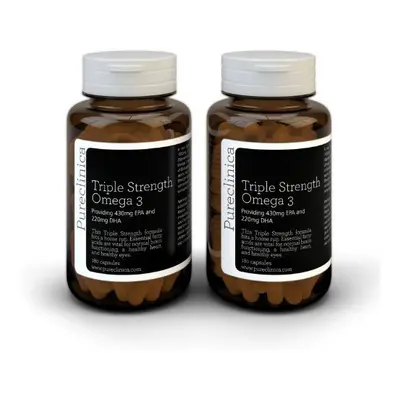 Triple Strength Omega 1000mg (360 capsules(2 bottles of tablets)-12 months supply)with a concent