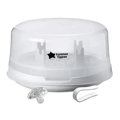 Tommee Tippee Microwave Travel Steam Baby Bottle Sterilizer - Sterilize Bottles at Once in Minut