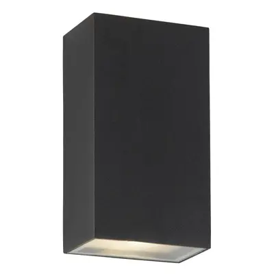 Outdoor Up/Down LED Rectangle Wall Bracket Black