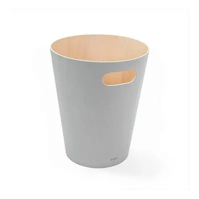 Umbra Woodrow Trash Can Ã¢ÃÃ Duo-Tone Wood Wastebasket Garbage Can for Office, Study, Bathroom