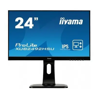 Iiyama Prolite Xub2492hsu-b1 23.8" Full Hd Ips Matt Black Computer Monitor Led Display