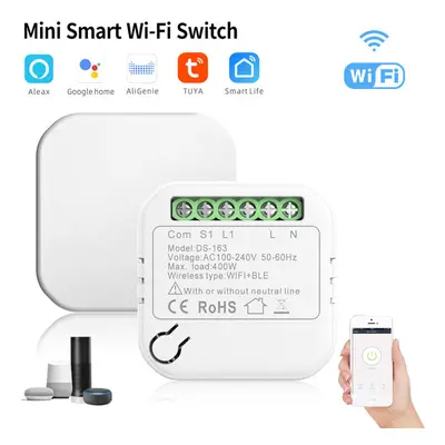 Smart WIFI Dual Control On-off Switch Dual-line Shared Switch Module Mobile Phone Voice Control 