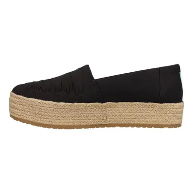 TOMS Womens Valencia Espadrille Flats Casual - Black - Size B