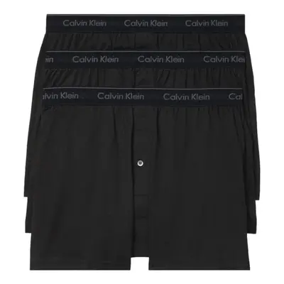 Calvin Klein Men's Cotton Classics 3-Pack Knit Boxer Black