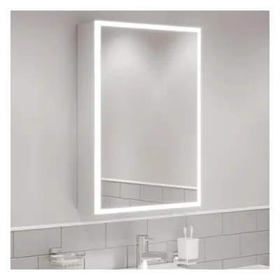 Bathroom LED Mirror Cabinet Illuminated Demister Pad Shaver Socket x 500mm