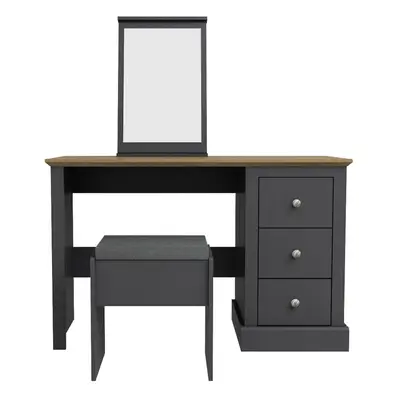 DEVON CHARCOAL DRESSING TABLE SET