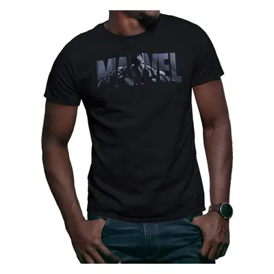 Marvel Logo Black Panther Tshirt for Men Adult Graphic Tee TShirt Mens Merch Merchandise Classic