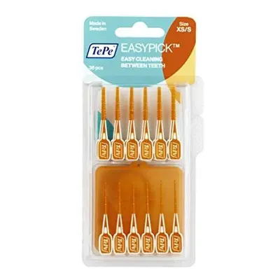 TePe Easy Pick Interdental Brush Orange - Per Pack & Travel Case (6)