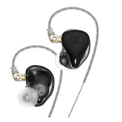 (Black, Without Mic) 3.5mm Wired Earphone Electrostatic Balanced Dynamic Monitor Sport Music Ear