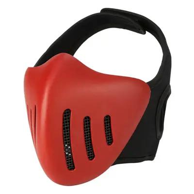 (Red) Outdoor Anti-shock Protective Device Hunting Military Army Tactical Face Mask