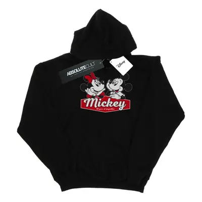 (L, Black) Disney Womens/Ladies Mickie And Minnie Years Hoodie