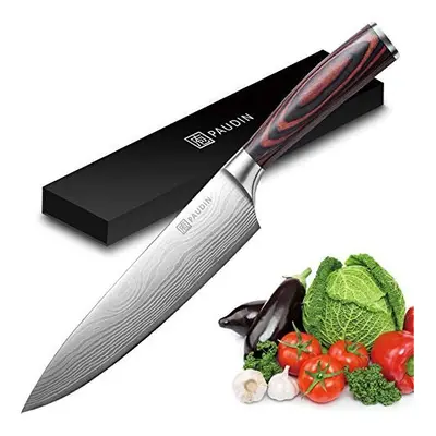 PAUDIN Chef Knife, Professional Chefs Knife Inch, Ultra Sharp High Carbon German Stainless Steel