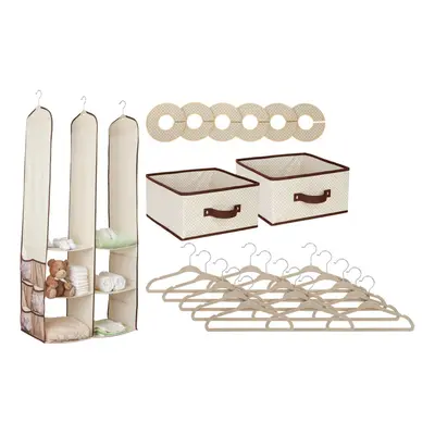 Delta Children Piece Nursery Closet Organizer Beige