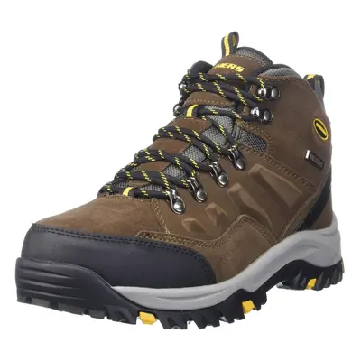 Skechers mens Relment Pelmo Hiking Boot Khaki Wide US