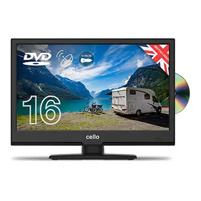 Cello Volt ZF0261 Volt 16" inch Full HD LED Digital TV Built-in DVD Freeview HD and volt Adaptor