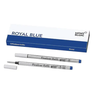 Montblanc Fineliner Refills (B) Royal Blue - Pen Refills for Fi