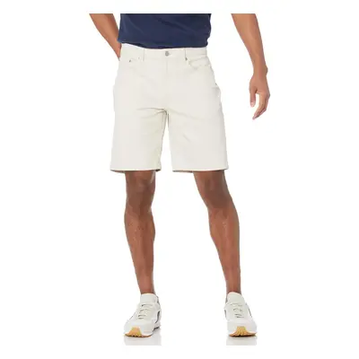 Mens Straight-Fit Inseam Stretch 5-Pocket Short, Stone