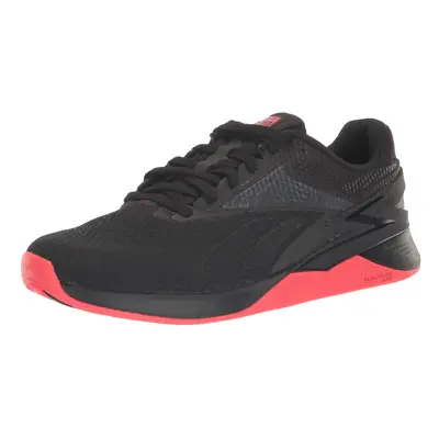 Reebok Unisex Nano X3 Sneaker Black/Neon Cherry US Men