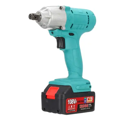 108VF 12800mAh Lithium-Ion Battery Electric Cordless Impact Wrench Drill Driver Kit