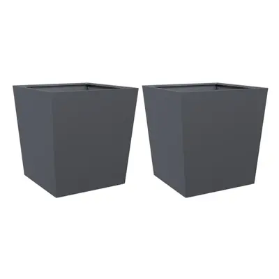 (anthracite, x x cm/ pcs) vidaXL Garden Planters Outdoor Flower Pot Patio Raised Bed Planter Box