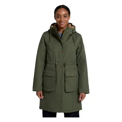 (10 UK, Khaki Green) Animal Womens/Ladies Agnes Borg Lined Parka