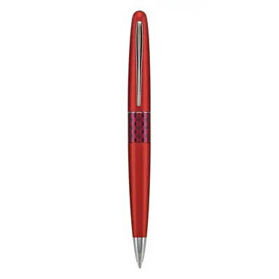 Pilot MR Retro Pop Collection Ballpoint Pen in Gift Box Red Barrel with Wave Accent Medium Point