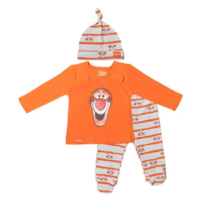 Disney Winnie the Pooh Tigger Newborn Baby Boys Jacket Pants and Hat