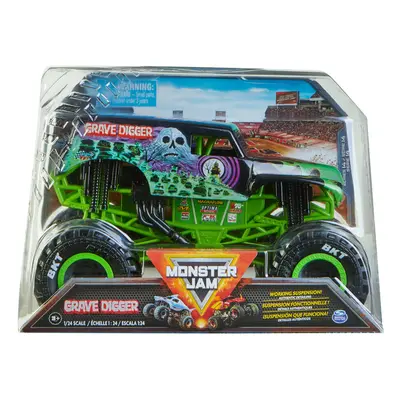 Monster Jam Official Grave Digger (Green/Black) Monster Truck Collector Die-Cast Vehicle 1:24 Sc