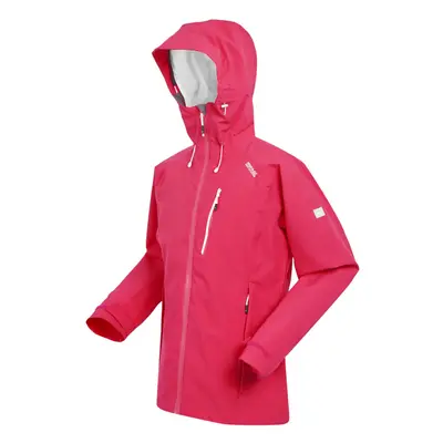 (20 UK, Pink Potion/White) Regatta Womens/Ladies Birchdale Waterproof Shell Jacket