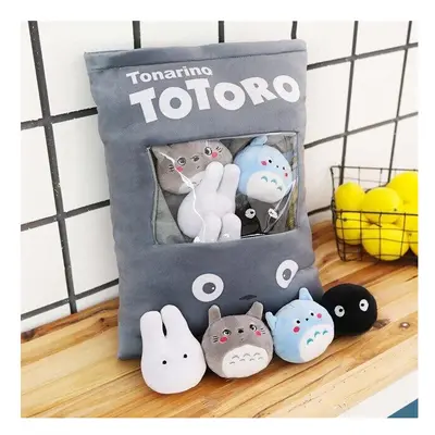 8pcs/lots Designs Creative Plush Toys Totoro Snack Pillow Dolls Stuffed kawaii My Neighbor Totor