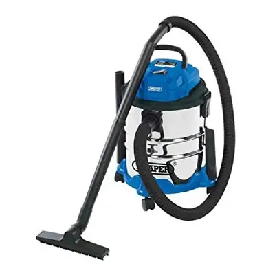 Draper 1250W Wet and Dry Litre Vacuum Cleaner 1.5m Flexible hose and Accessories - Home DIY Car 