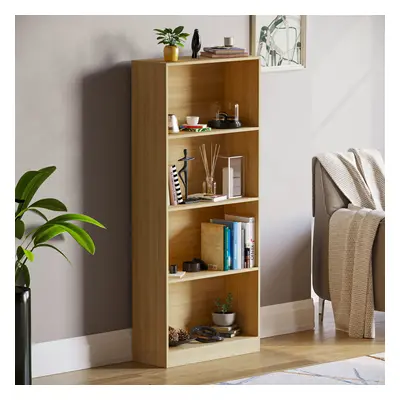 (Oak) Cambridge Tier Bookcase Bookshelf Office Storage