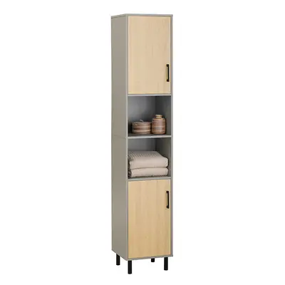 SoBuy BZR131-NG Bathroom Tall Cabinet Cupboard Storage Cabinet