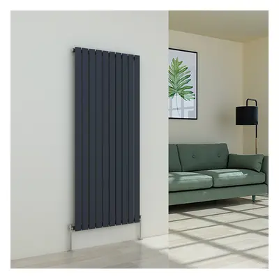 (1600 x 682mm Single, Anthracite) Flat Panel Designer Radiator