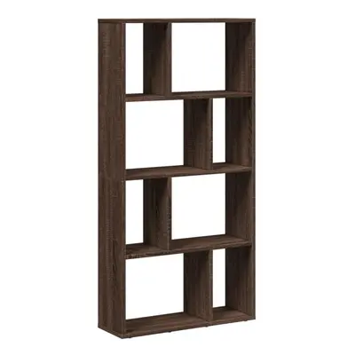 (brown oak, x x cm) vidaXL Bookcase Bookshelf Storage Cabinet Book Stand Book Rack Engineered Wo