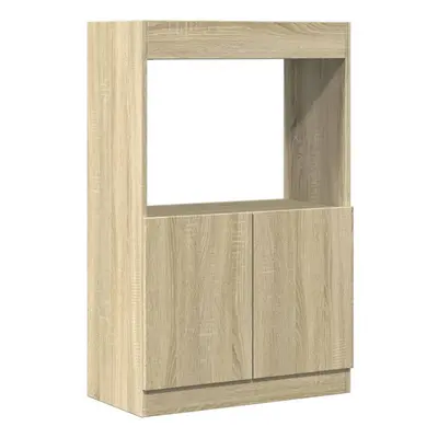 (sonoma oak, x x cm) vidaXL Highboard Sideboard Storage Organiser Cabinet Cupboard Engineered Wo