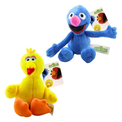 Sesame Street 6"" 15cm - 8"" 20cm Super Soft Gift Quality Plush Toy (Big Bird & Grover)