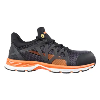 PUMA Men's Rush Mid Industrial Shoe Black-Orange