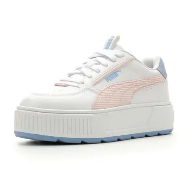 PUMA Karmen Rebelle Corduroy Sneaker White-Frosty Pink-Blissful Blue