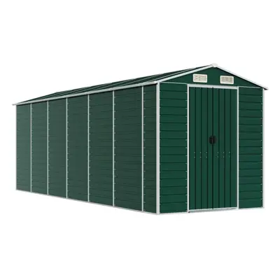 (green, x x cm) vidaXL Garden Shed Outdoor Storage Shed Patio Yard Tool Shed Galvanised Steel