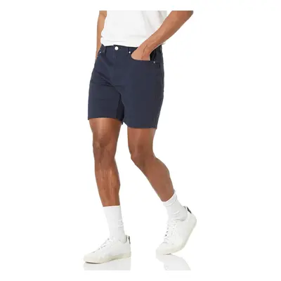 Amazon Essentials Mens Slim-Fit Inseam Stretch 5-Pocket Short Midni